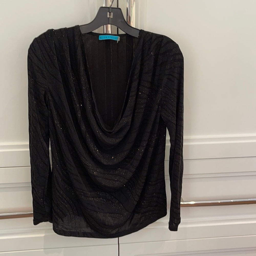 Sparkle draped front top